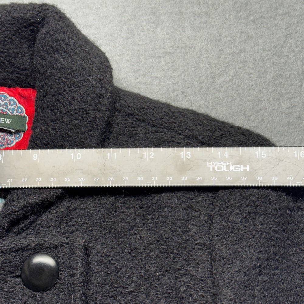 J. Crew Wool Blend Double Breasted Pea Coat Jacket Gray Size 6 Style 80061 - Picture 6 of 9